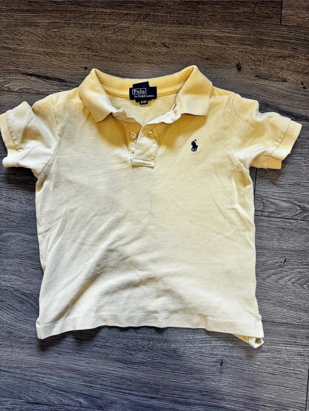 Polo Ralph Lauren Boy’s Cotton Polo in Yellow- 4T